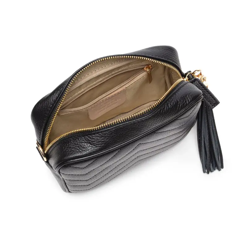 Elie Beaumont E.B Quilted Standard Bag Black