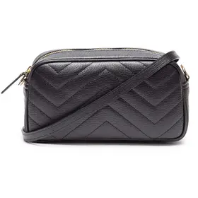 Elie Beaumont E.B Quilted Tapered Bag Black
