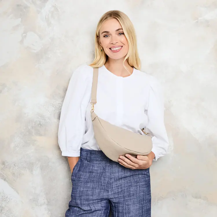 Elie Beaumont Hobo Bag Biscuit