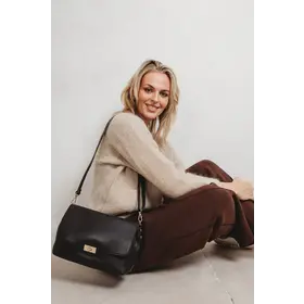 Elie Beaumont Crossbody Bag Twist Large Black