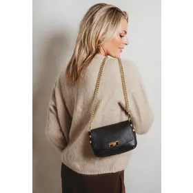 Elie Beaumont Crossbody Bag Twist Small Black