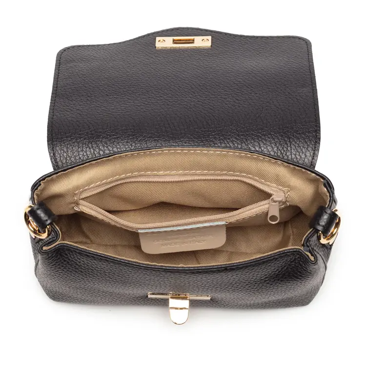 Elie Beaumont Crossbody Bag Twist Small Black