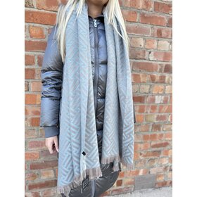 Elie Beaumont Winter Scarf Elite Woven Duck Egg