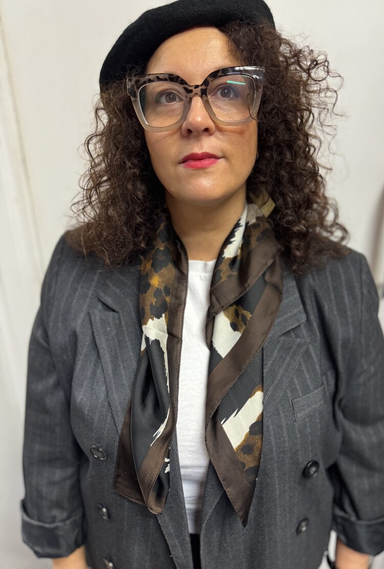 Panache Neck Tie Leopard Abstract