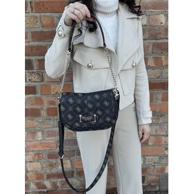 Guess Carrie Logo Flap Shoulder Bag