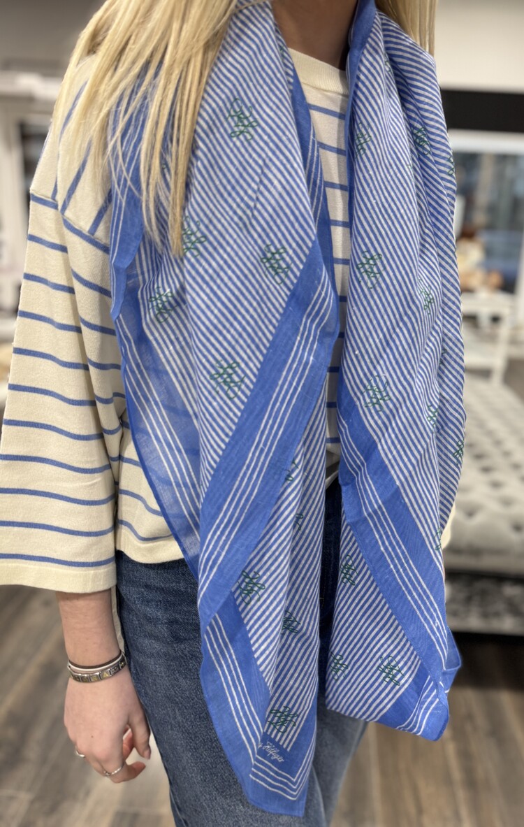 Tommy Hilfiger TH Script Monogram Linen Square