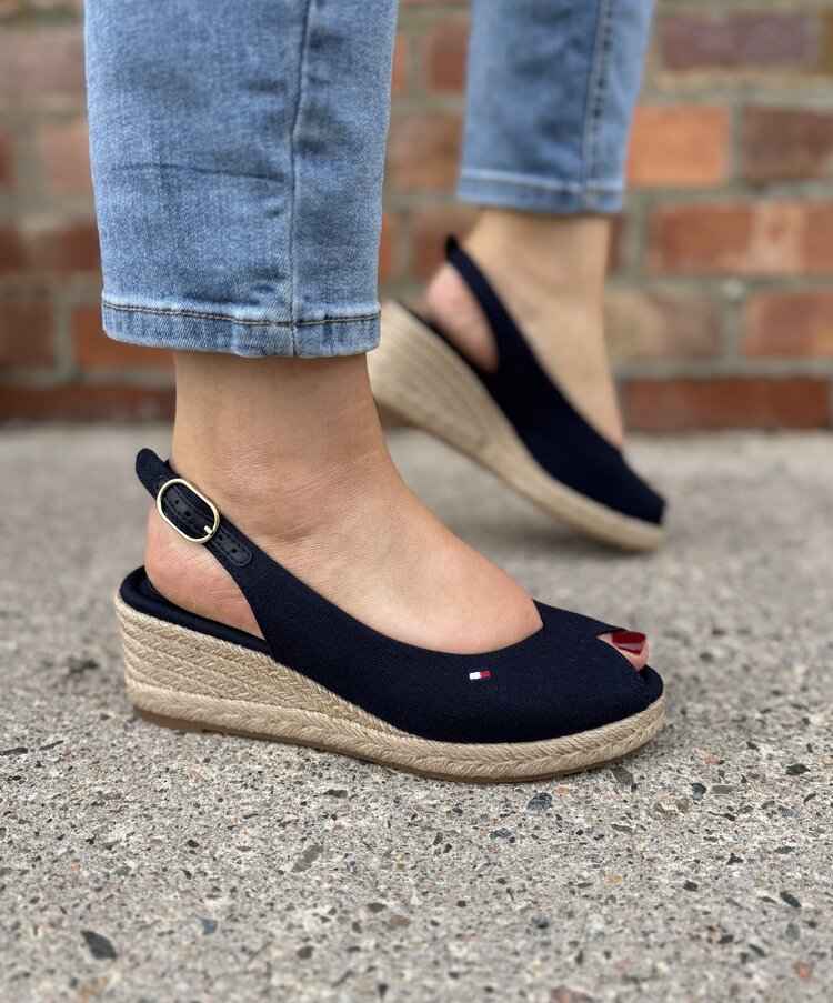 Tommy Hilfiger Mid Wedge Espad Slingback