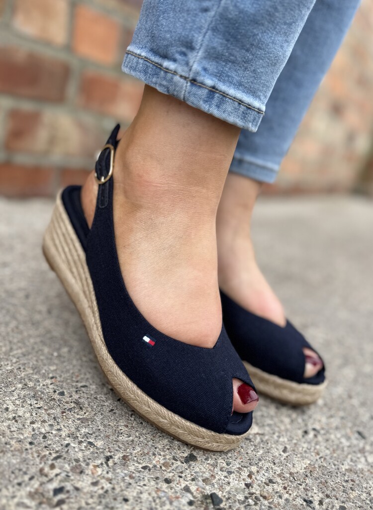 Tommy Hilfiger Mid Wedge Espad Slingback