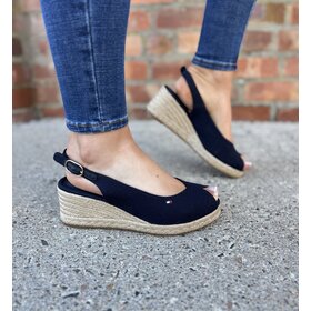 Tommy Hilfiger Mid Wedge Espad Slingback