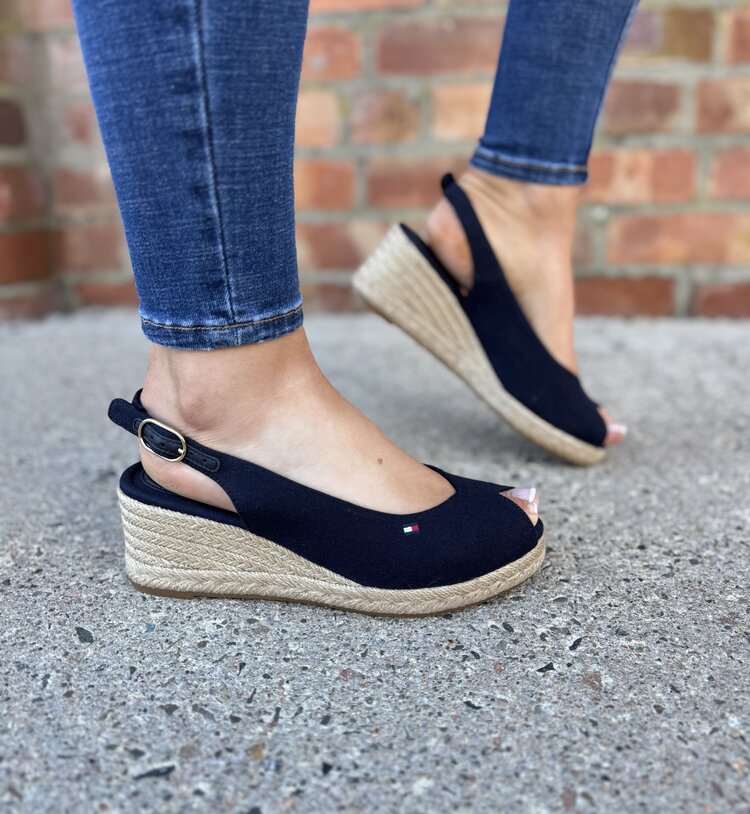 Tommy Hilfiger Mid Wedge Espad Slingback