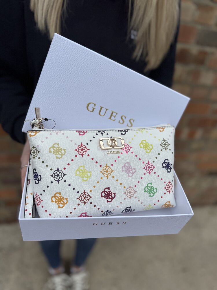 Guess Emelie Logo SLG Wristlet Pouch