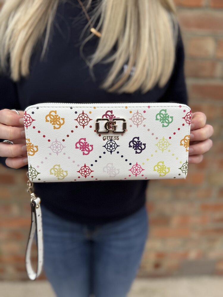 Guess Emelie Logo SLG Lrg Zip Around