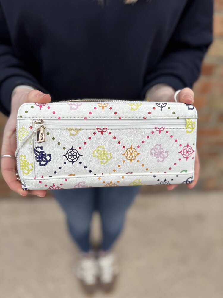 Guess Emelie Logo SLG Lrg Zip Around