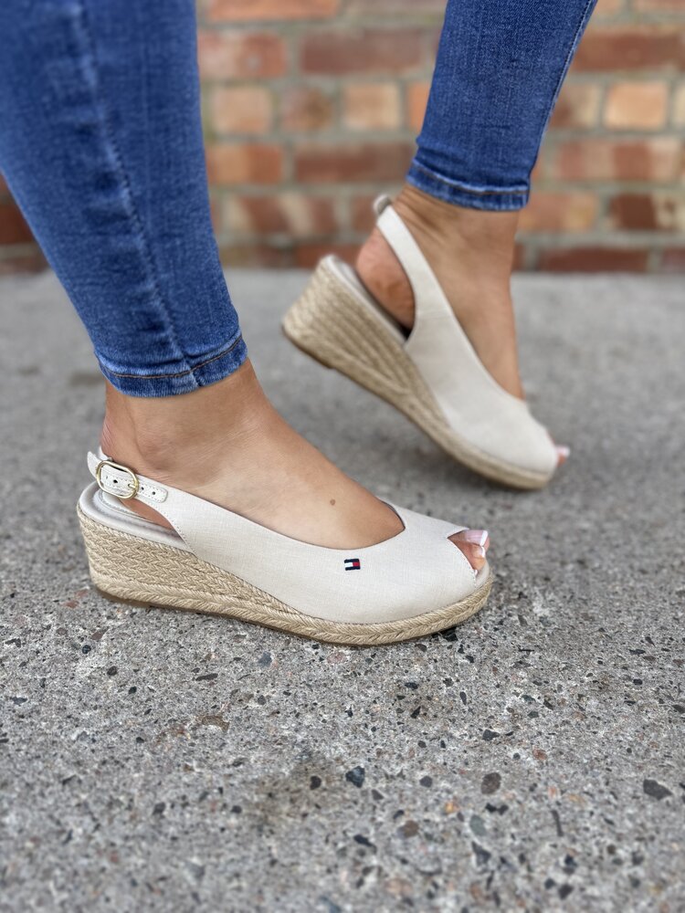 Tommy Hilfiger Mid Wedge Espad Slingback