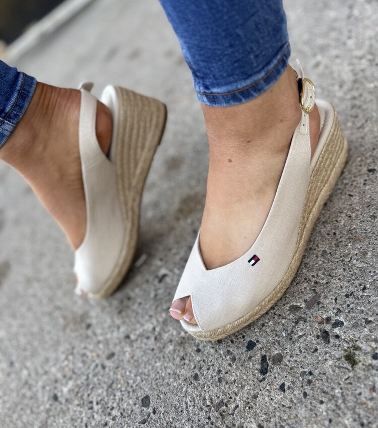Tommy Hilfiger Mid Wedge Espad Slingback