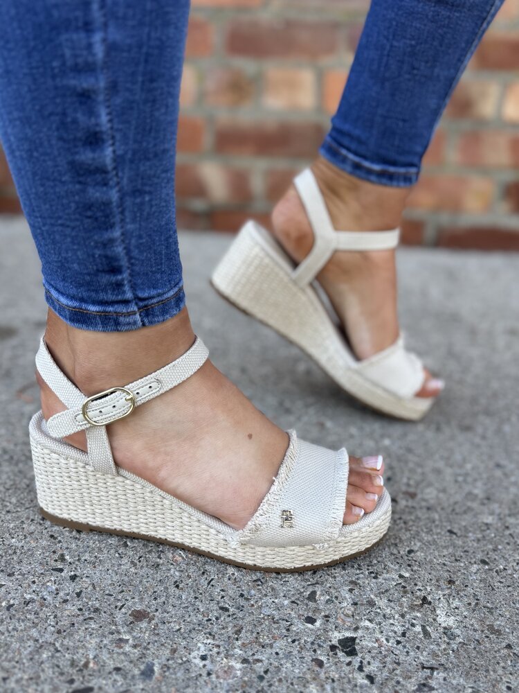 Tommy Hilfiger Mid Woven Wedge Espad Fringe