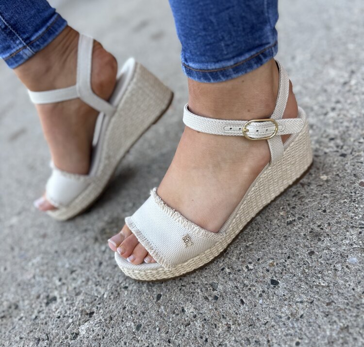 Tommy Hilfiger Mid Woven Wedge Espad Fringe