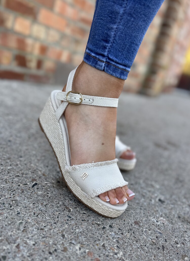 Tommy Hilfiger Mid Woven Wedge Espad Fringe