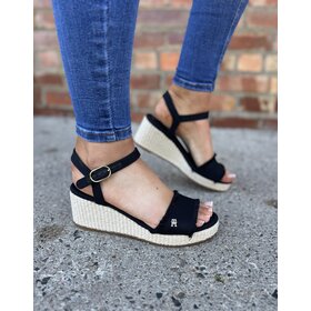 Tommy Hilfiger Mid Woven Wedge Espad Fringe