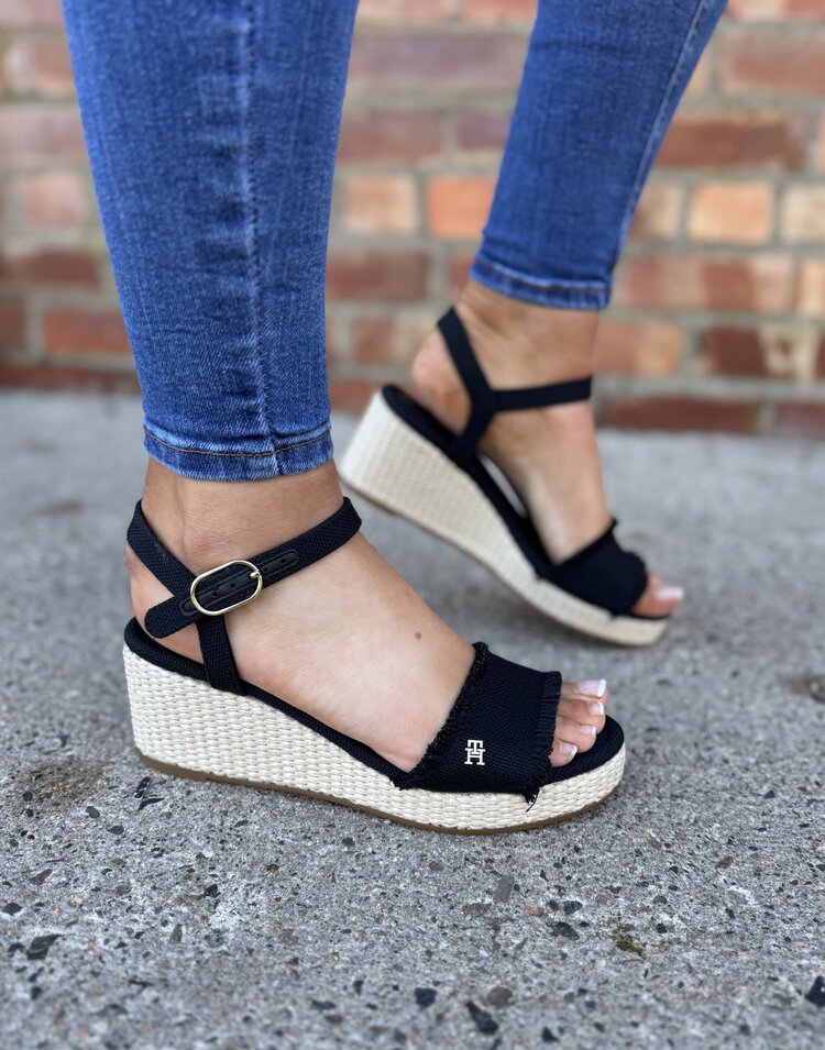 Tommy Hilfiger Mid Woven Wedge Espad Fringe