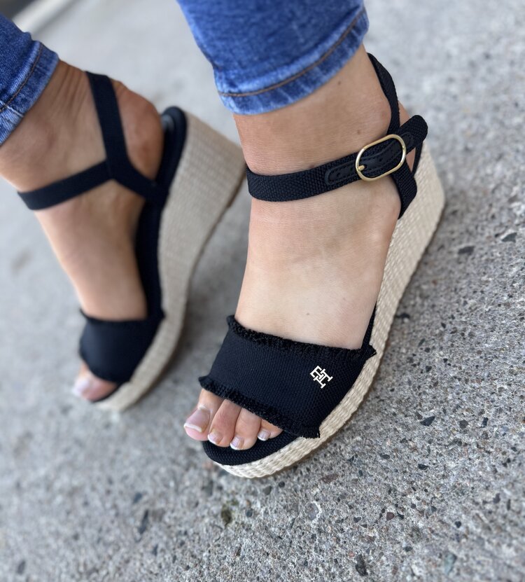Tommy Hilfiger Mid Woven Wedge Espad Fringe