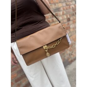Tommy Hilfiger Crest Leather Conv Shoulder Bag