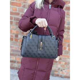 Guess Yvonne Logo Girlfriend Satchel