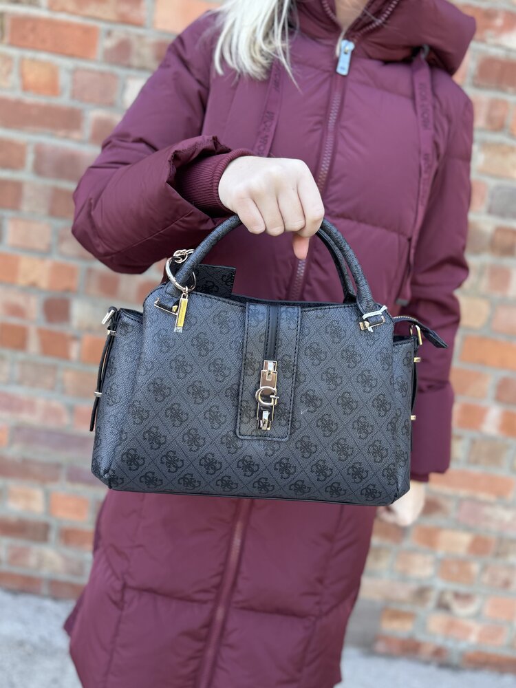 Guess Yvonne Logo Girlfriend Satchel