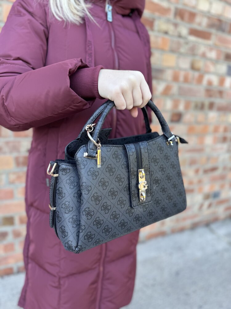 Guess Yvonne Logo Girlfriend Satchel