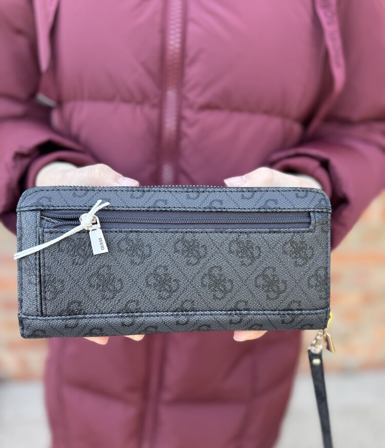 Guess Yvonne Logo SLG Lrg Zip Around