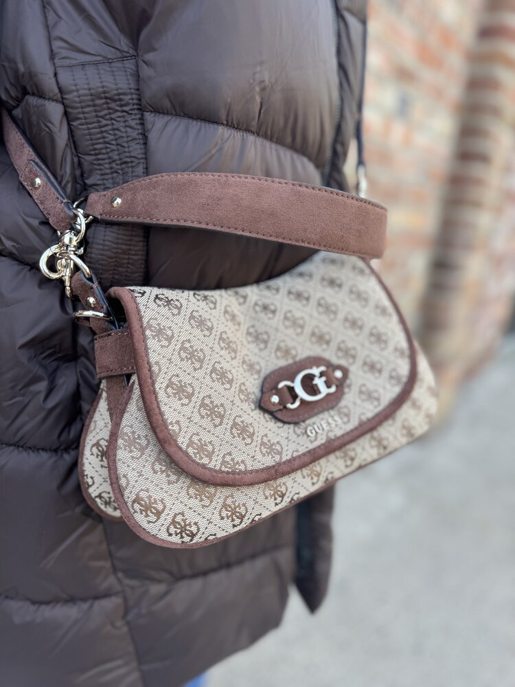 Guess Samantha Flap Shoulder Bag