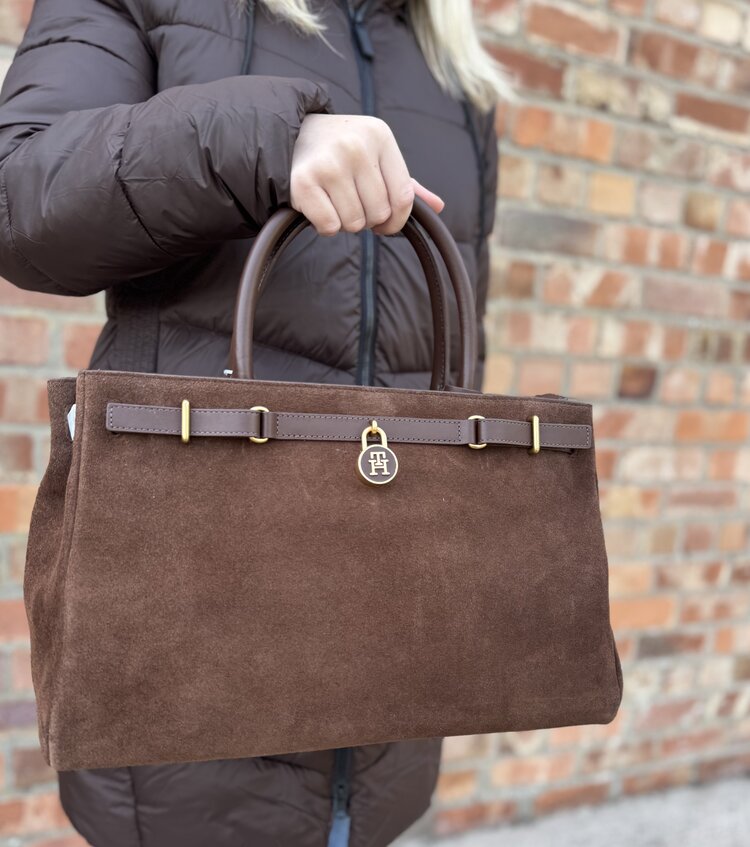 Tommy Hilfiger American Icon Tote Suede
