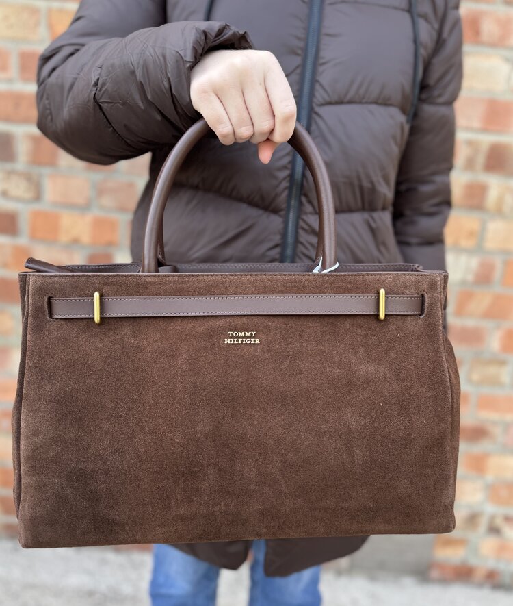 Tommy Hilfiger American Icon Tote Suede