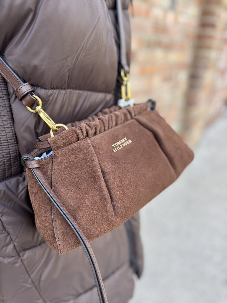 Tommy Hilfiger Soft Leather Mini Crossover Suede