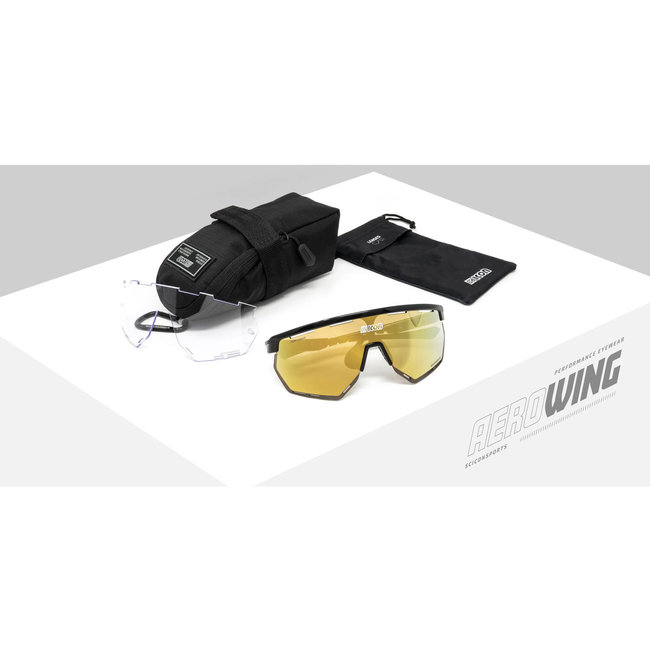 Scicon Aerowing White Gloss Cycling Glasses