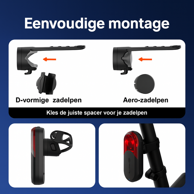 Coospo TR70 Smart Radar Rear Light – Compatible with Garmin, Wahoo, Hammerhead, Sigma, Mio, etc.