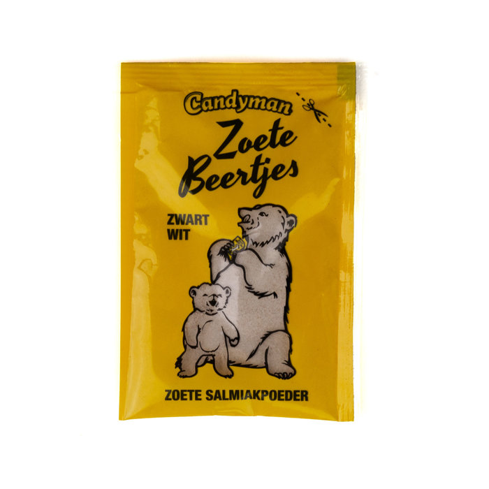 Candyman Zwartwit Snoep Zoet - Zwart Wit Poeder Beertjes