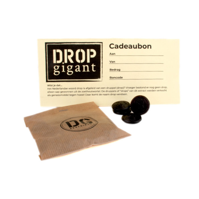 Dropgigant Cadeaubon van Dropgigant