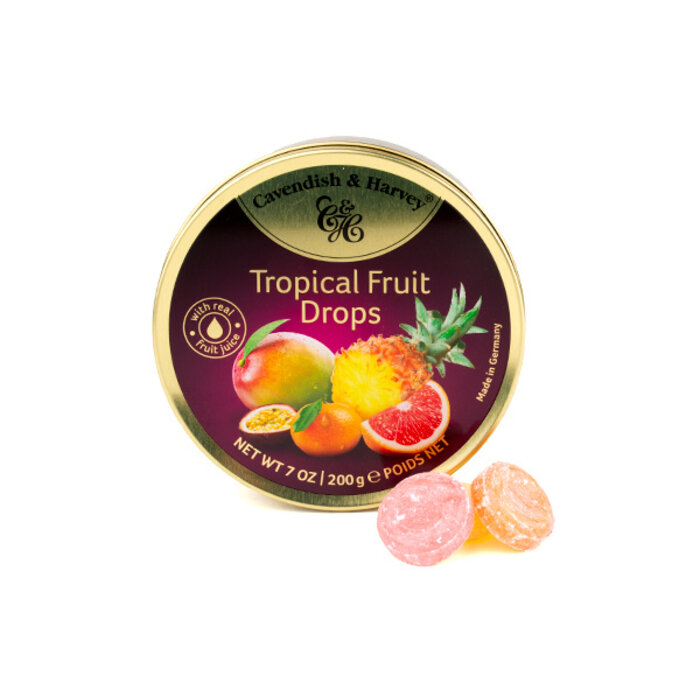 Cavendish & Harvey Tropical Fruit Drops Zuurtjes van Cavendish & Harvey
