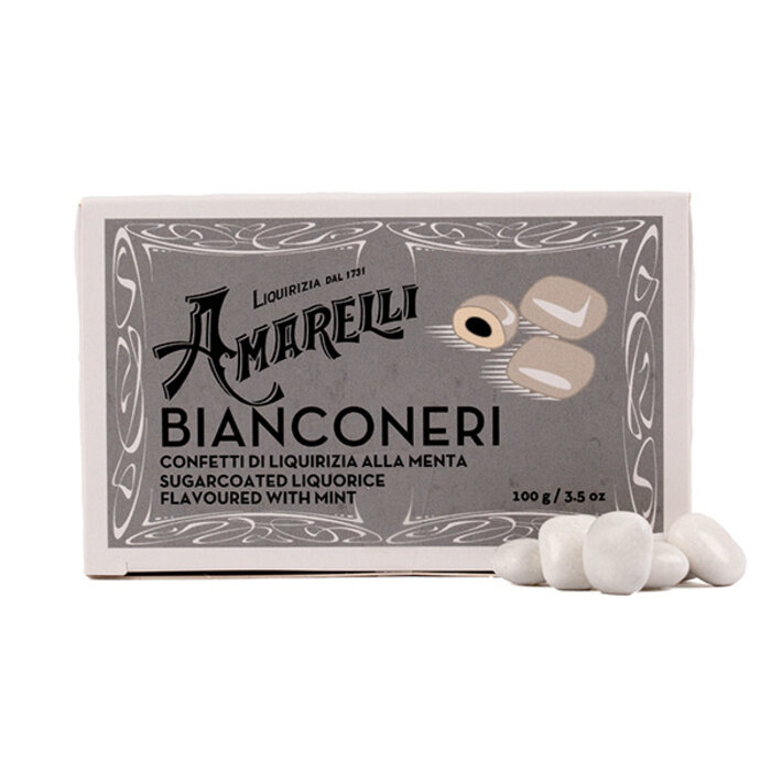 Amarelli "Bianconeri" Drop Mint Confetti van Amarelli