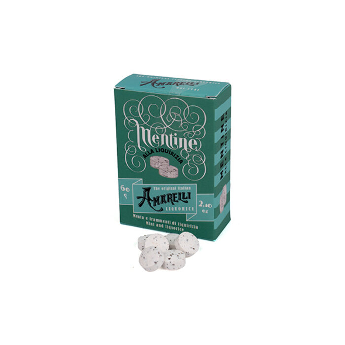 Amarelli "Mentine alla Liquirizia" Pepermuntdrop van Amarelli