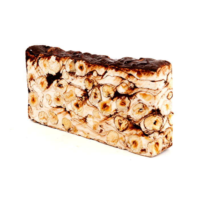 Dropgigant Torrone Zachte Hazelnoot en Chocolade van Dropgigant Plak