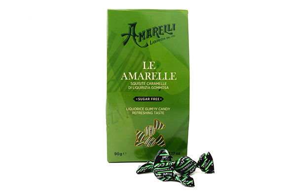 Amarelli Le Amarelle Squisite Caramelle di Liquirizia Gommosa Sugar Free van Amarelli
