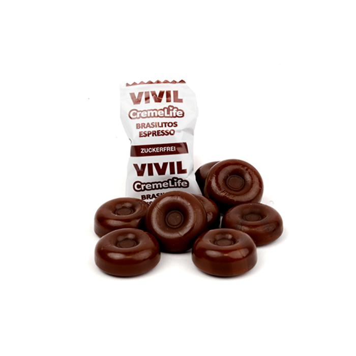 Vivil Cremelife Suikervrije Brasilitos Espresso Bonbons van Vivil