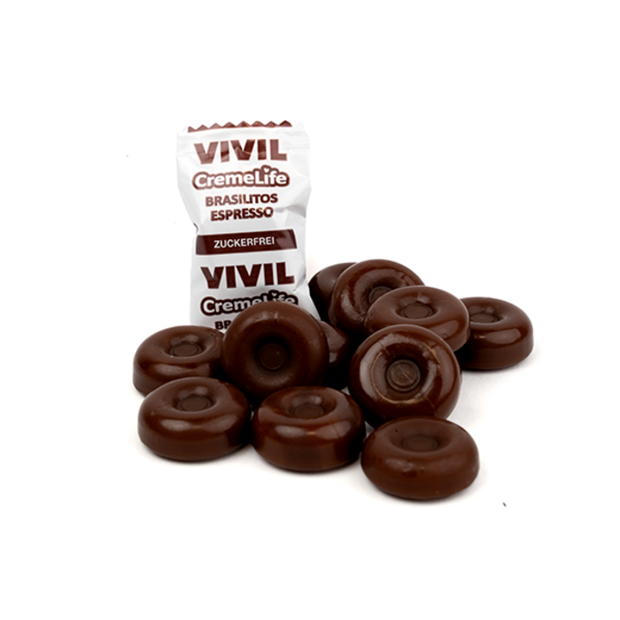 Vivil Cremelife Suikervrije Brasilitos Espresso Bonbons van Vivil