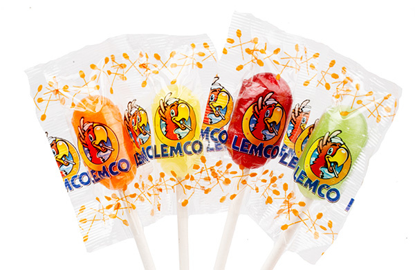 Fruitige Vruchten Lollies van Lemco