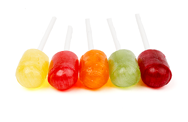 Fruitige Vruchten Lollies van Lemco