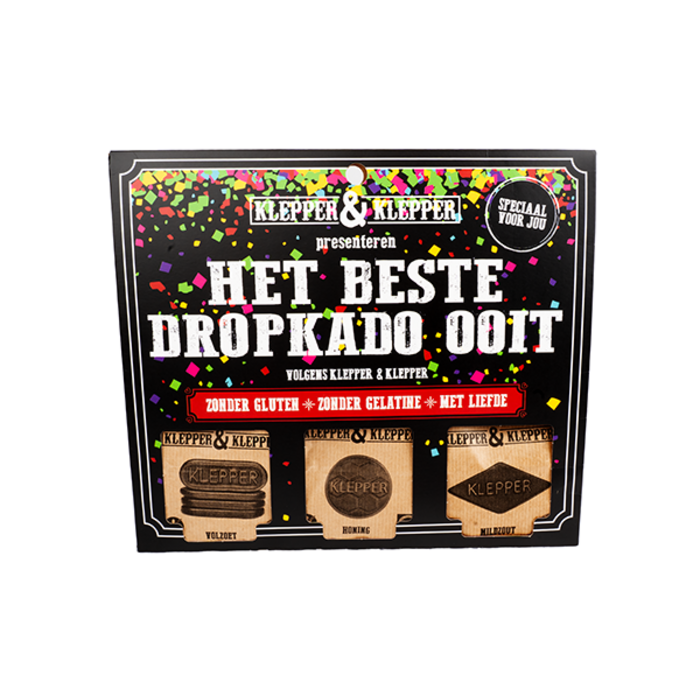 Klepper en Klepper Het Beste Dropkado Ooit! - Verkrijgbaar bij Dropgigant En Zelf Samen Te Stellen