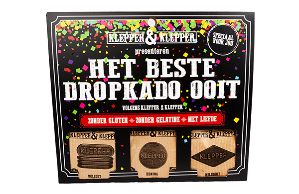 Klepper en Klepper Het Beste Dropkado Ooit! - Verkrijgbaar bij Dropgigant En Zelf Samen Te Stellen
