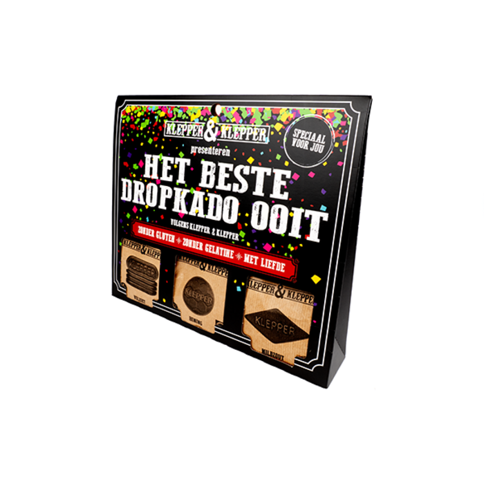 Klepper en Klepper Het Beste Dropkado Ooit! - Verkrijgbaar bij Dropgigant En Zelf Samen Te Stellen
